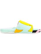 Emilio Pucci Printed Pool Slides - Multicolour