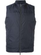 Herno Reversible Padded Gilet, Men's, Size: 46, Blue, Polyamide/feather Down