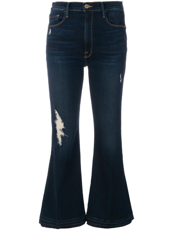 Frame Denim Cropped Denim Jeans - Blue