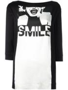 Twin-set 'smile' Print Blouse, Women's, Size: Xxl, Black, Cotton/silk