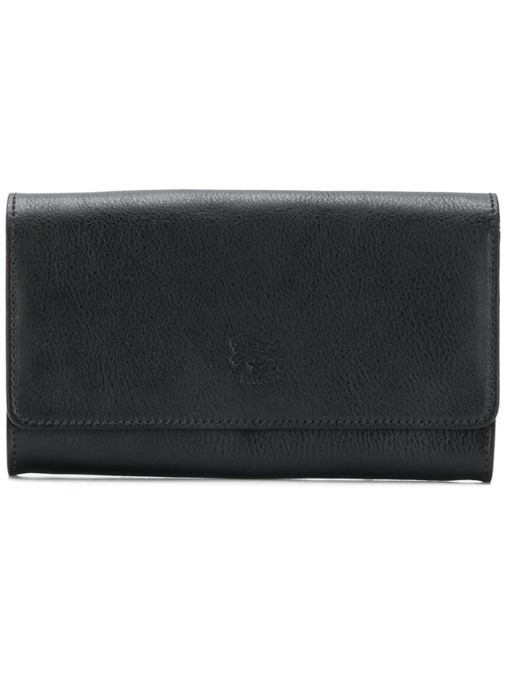 Il Bisonte Flap Wallet - Black