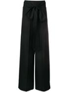 Ports 1961 Bow-tied Tailored Trousers - Black