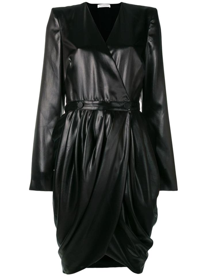 Philosophy Di Lorenzo Serafini Wrapped Front Dress - Black