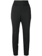 Alexander Mcqueen High-waisted Tailored Trousers - Black