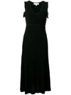 Michael Kors Collection Sleeveless Flared Pleated Dress - Black