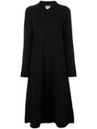 Yohji Yamamoto Vintage Buttoned Collar Dress, Women's, Size: Medium, Black
