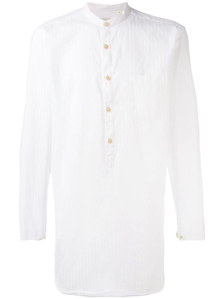 Oliver Spencer - Panarea Grandad Collar Shirt - Men - Cotton - Xl, White, Cotton