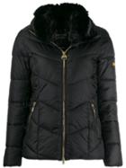 Barbour Fur Trimmed Collar Jacket - Black