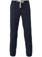Paolo Pecora - Tapered Trousers - Men - Cotton/linen/flax/spandex/elastane - 50, Blue, Cotton/linen/flax/spandex/elastane