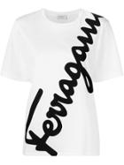 Salvatore Ferragamo Logo Patch T-shirt - White