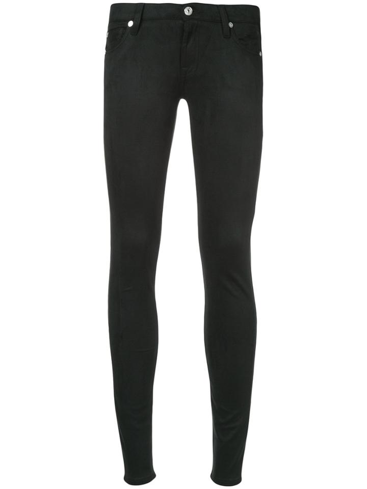 7 For All Mankind Slim Fit Trousers - Black