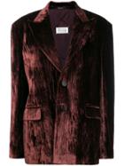 Maison Margiela Velvet Split Back Blazer - Brown
