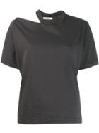 Zilver Slash T-shirt In Organic Cotton - Grey