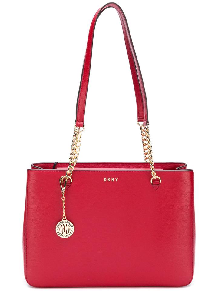 Dkny Logo Shoulder Bag - Red