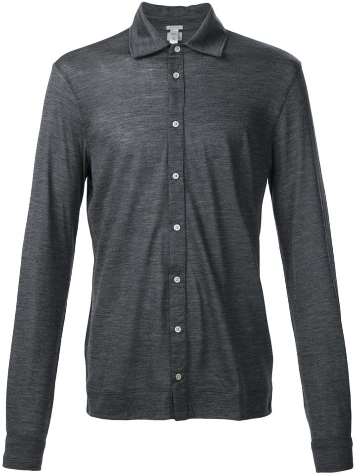 Massimo Alba Slim Fit Button Down Shirt