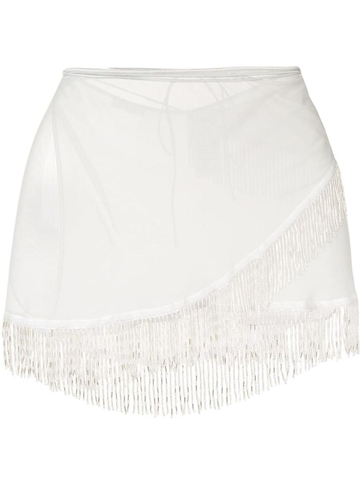 Oseree Mini Skirt Beach Cover-up - Green