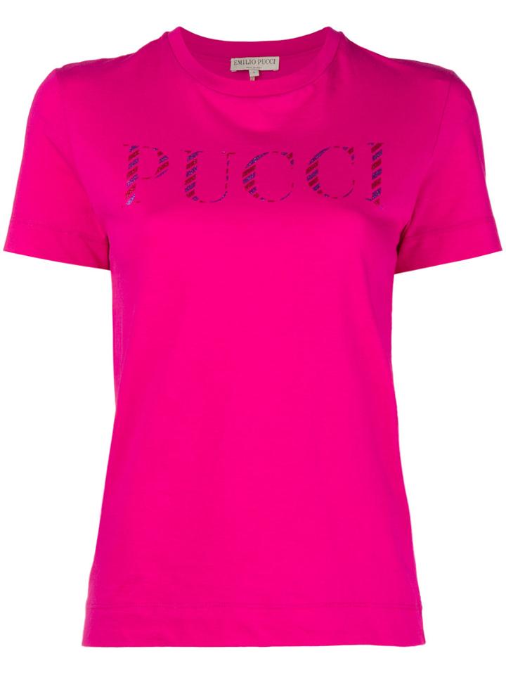 Emilio Pucci Short Sleeve T-shirt - Pink & Purple