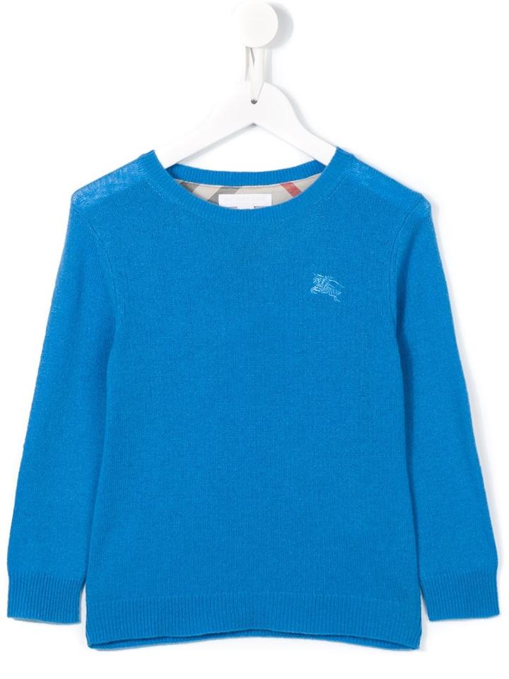 Burberry Kids Round Neck Jumper