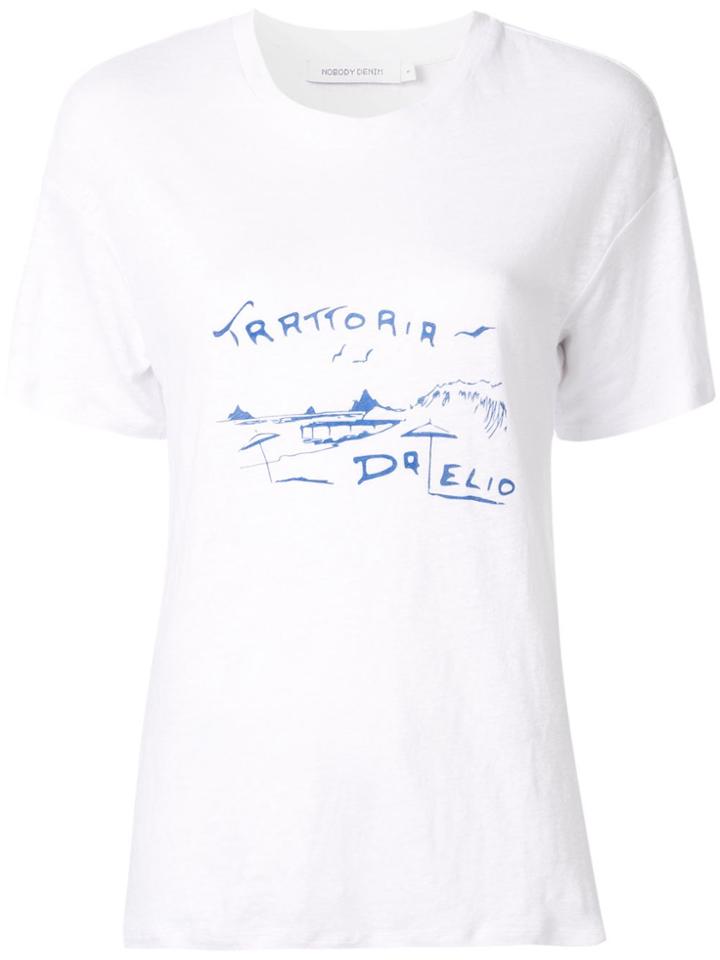 Nobody Denim Trattoria Printed T-shirt - White