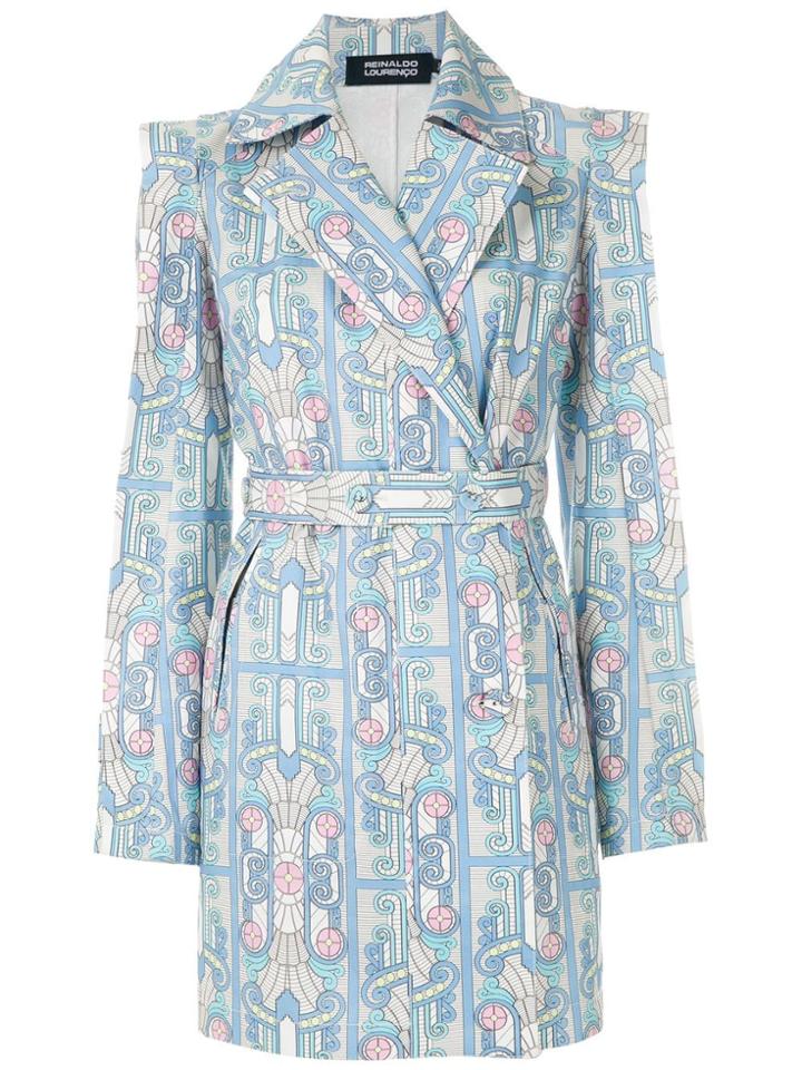 Reinaldo Lourenço Printed Trenchcoat - Multicolour
