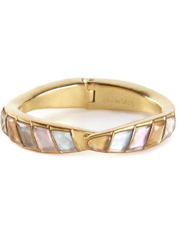 Vaubel Stone Hinged Bangle - Multicolour