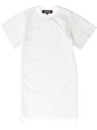 Nicopanda Mesh T-shirt Dress, Women's, Size: L, White, Polyester