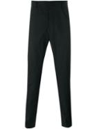 Lanvin Tailored Slim Trousers, Men's, Size: 50, Black, Cotton/viscose
