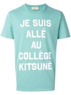 Maison Kitsuné 'college' T-shirt - Green