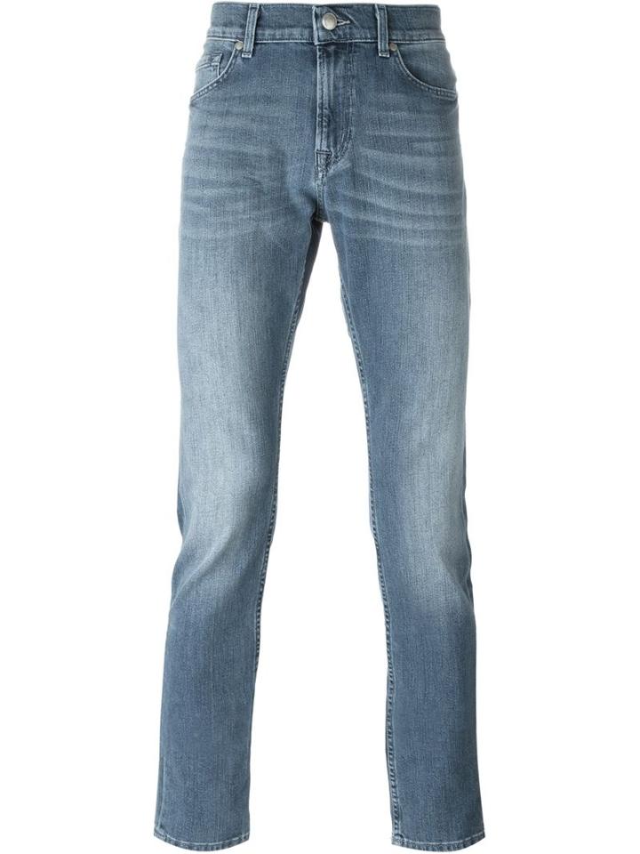 7 For All Mankind Ronnie Jeans, Men's, Size: 36, Blue, Cotton/polyester