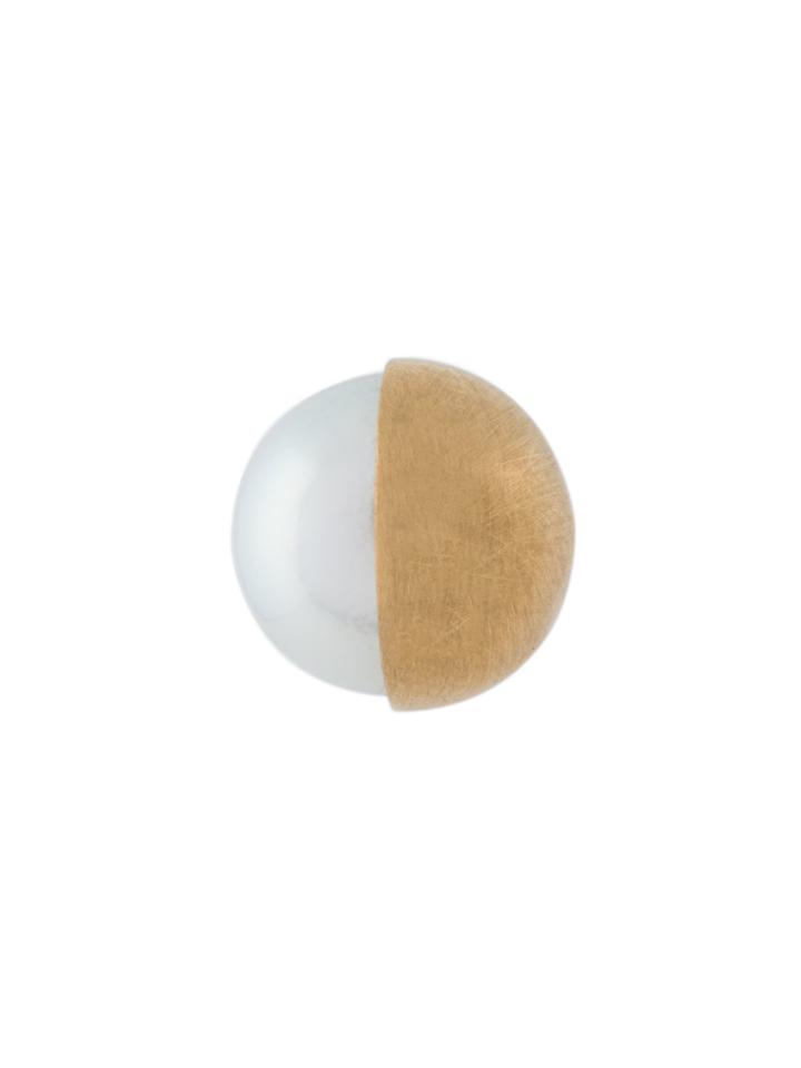 Shihara 18kt Gold And Pearl Stud Earring - Metallic