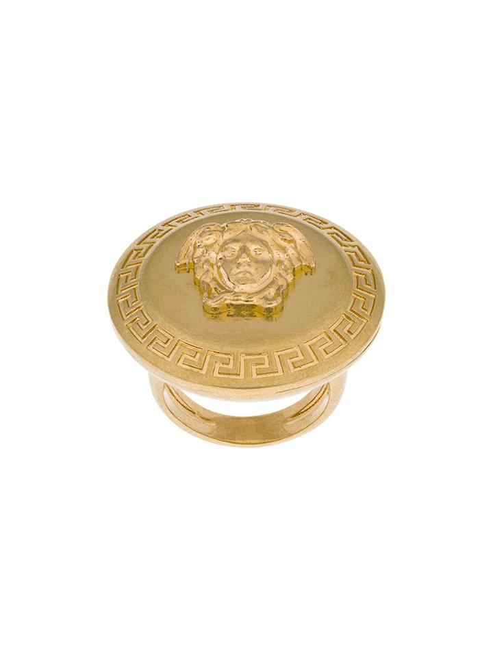 Versace Medusa Finger Ring - Metallic