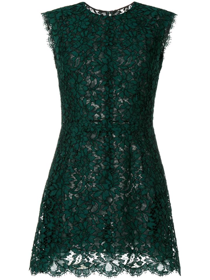 Dolce & Gabbana Lace Mini Dress - Green