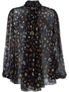 Alexander Mcqueen 'obsession' Print Blouse