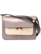 Marni - Trunk Shoulder Bag - Women - Leather/snake Skin - One Size, Grey, Leather/snake Skin