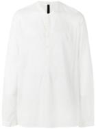 Poème Bohémien - Mandarin Neck Shirt - Men - Cotton - 48, White, Cotton
