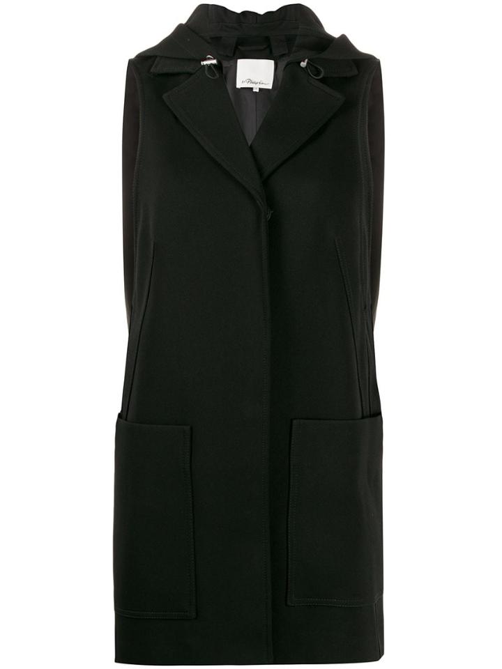 3.1 Phillip Lim Hooded Gilet Blazer - Black