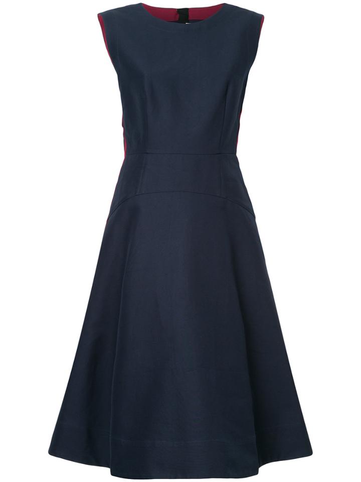 Marni Piped Flared Dress - Blue