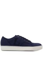 Lanvin Perforated Logo Sneakers - Blue