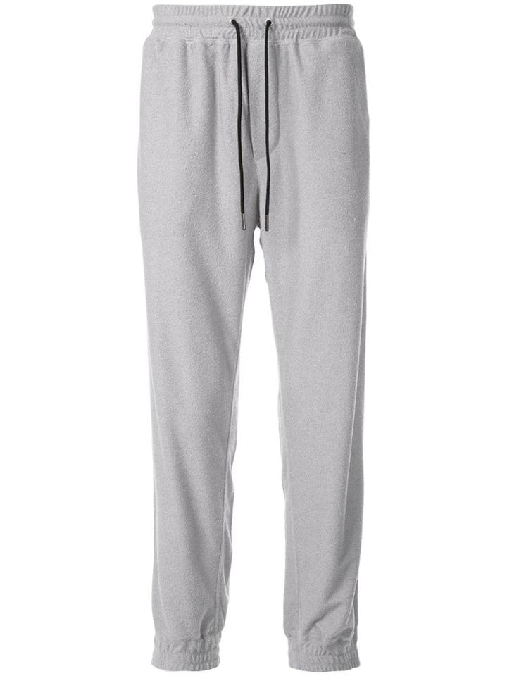Loveless Textured Track Pants - Grey