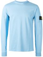 Stone Island Long-sleeve T-shirt, Size: Xl, Blue, Cotton