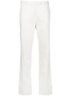 Romeo Gigli Vintage Mid Rise Straight Trousers - White