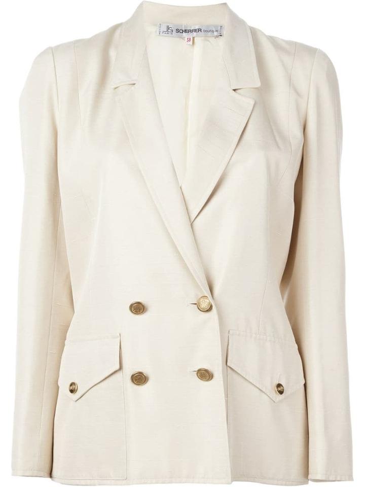 Jean Louis Scherrer Pre-owned Double Breasted Blazer - Neutrals