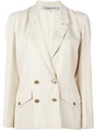 Jean Louis Scherrer Pre-owned Double Breasted Blazer - Neutrals