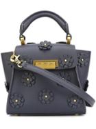 Zac Zac Posen Floral Embellished Mini Tote, Women's, Blue