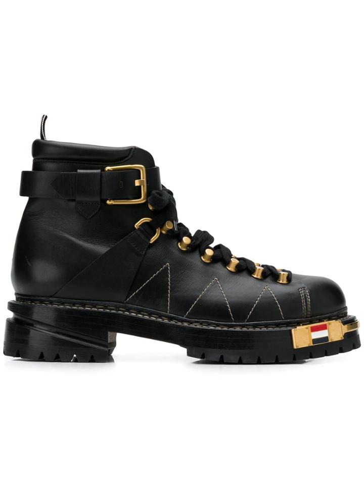 Thom Browne Calfskin Hiking Boot - Black