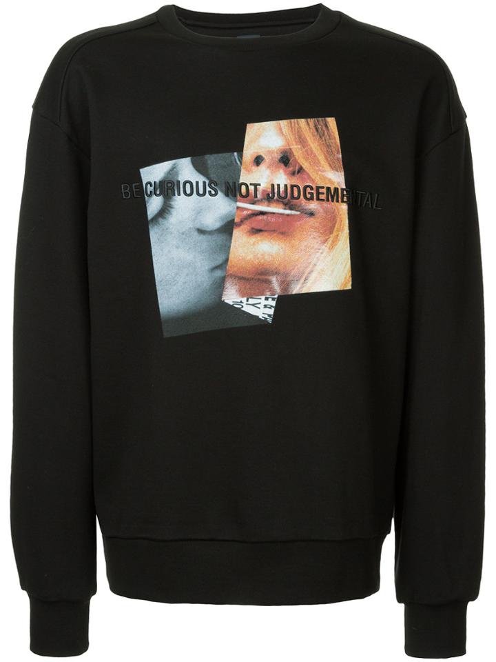 Juun.j Be Curious Not Judgemental Sweatshirt - Black