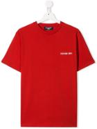 Neil Barrett Kids Teen Reversed Logo T-shirt - Red