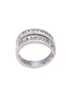Hysteric Glamour Double Band Logo Ring - Metallic
