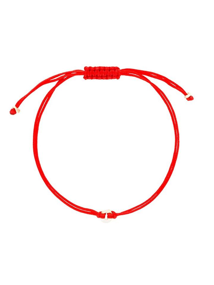 Natasha Collis Nugget Friendship Bracelet, Red