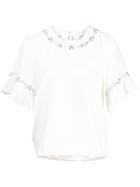 Jonathan Simkhai Stud-embellished Blouse - White